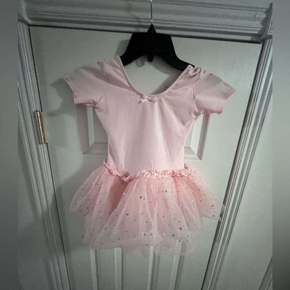 Girls pink leotard for dance